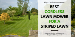 Best Cordless Mower for a Striped Lawn