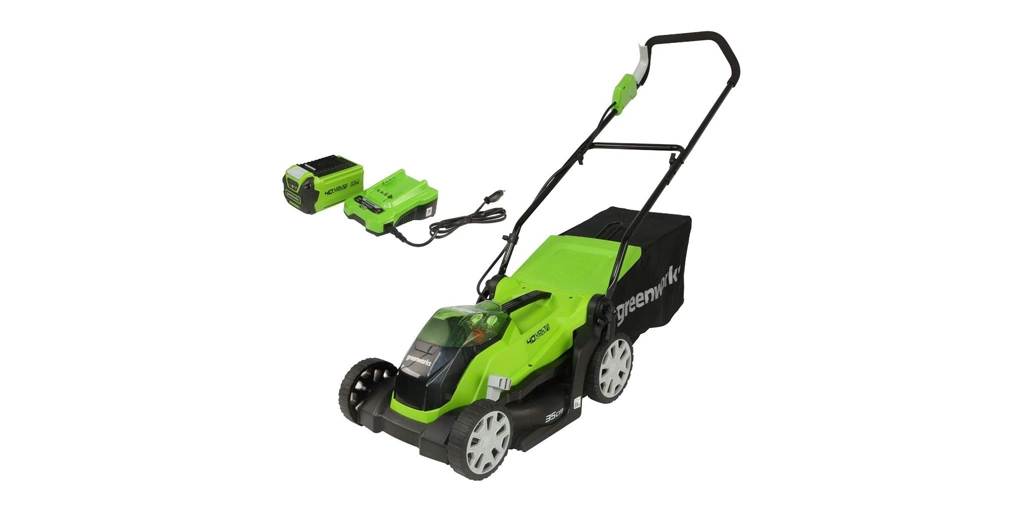Greenworks G40LM35K2 Review - 35cm Cordless Lawn Mower
