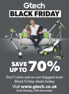 Gtech black Friday discounts