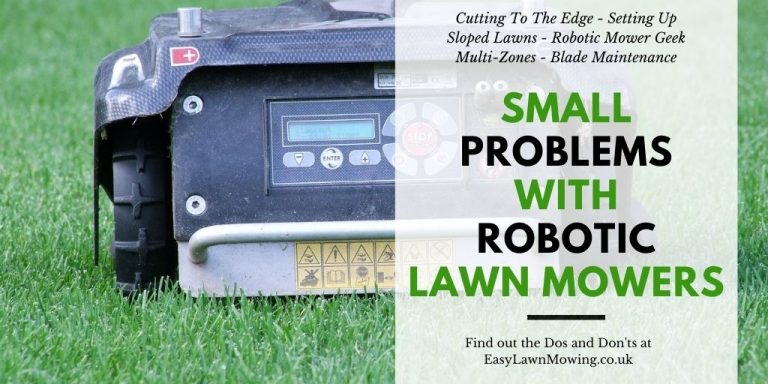 Small Problems With Robotic Lawn Mowers