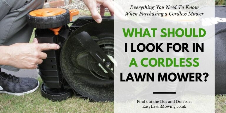 What Should I Look For In A Cordless Lawn Mower