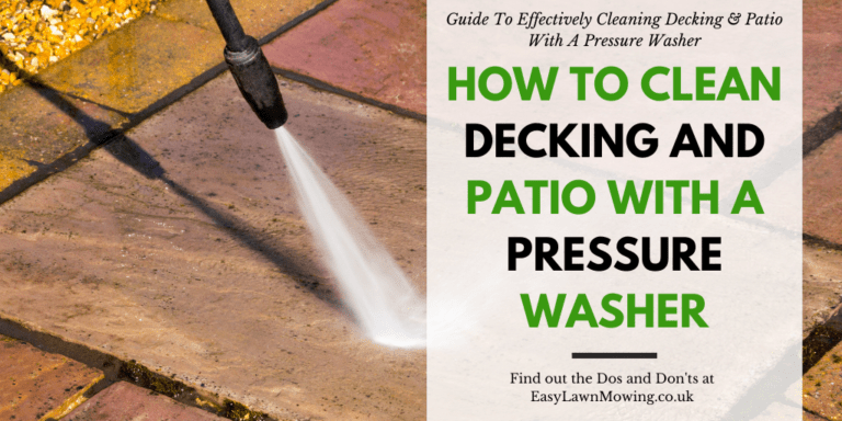 How To Clean Decking And Patio With A Pressure Washer