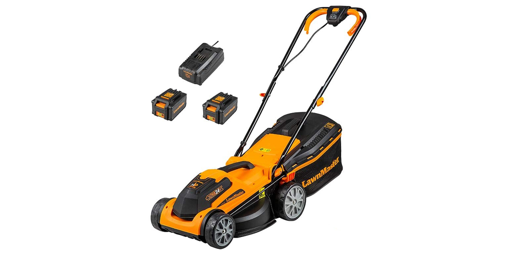 LawnMaster 34cm Cordless Lawn Mower Review ‎CLMF2434G