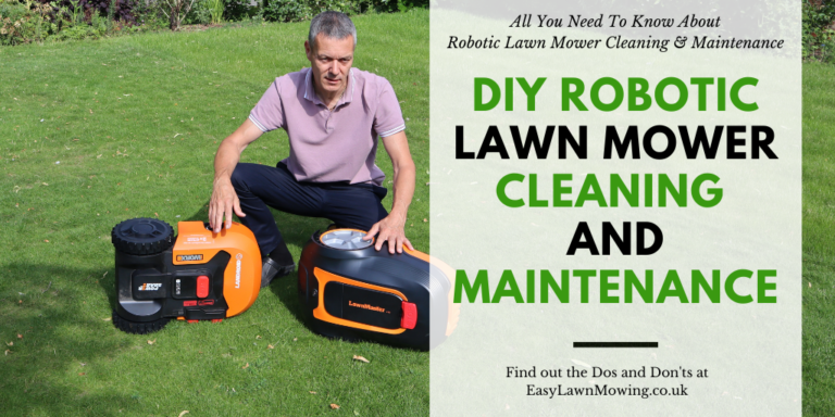 DIY Robotic Lawn Mower Cleaning And Maintenance